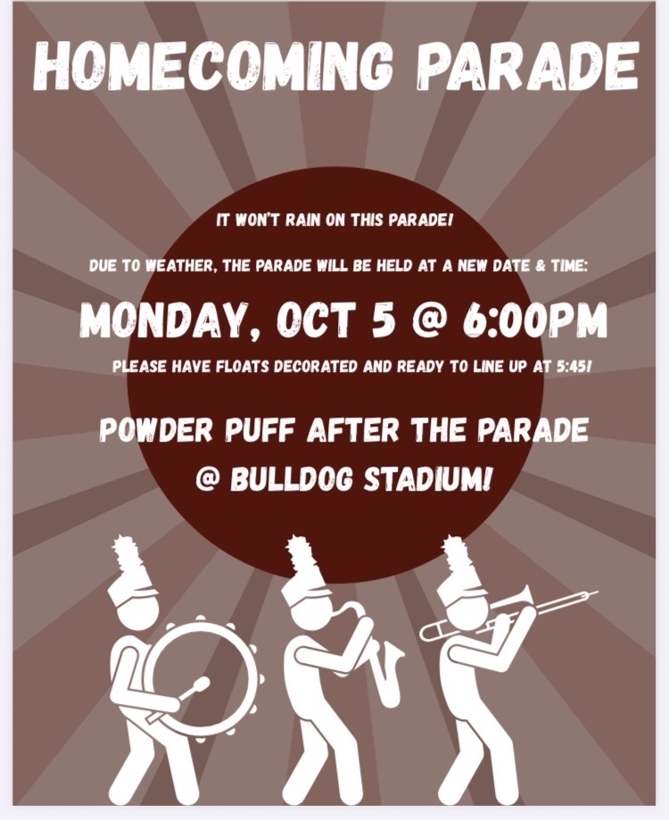 Homecoming Parade Update!!