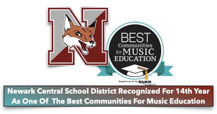 Newark central school district recognized for 14th year as one of the best communities for music educaiton