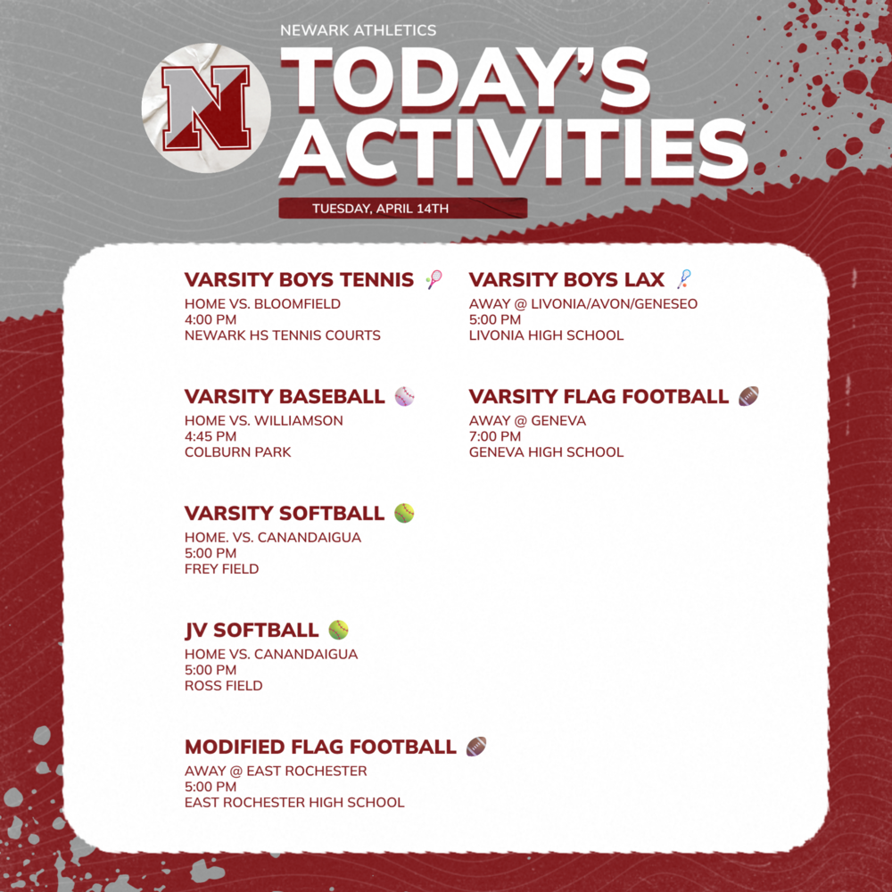 newark athletics today's activities