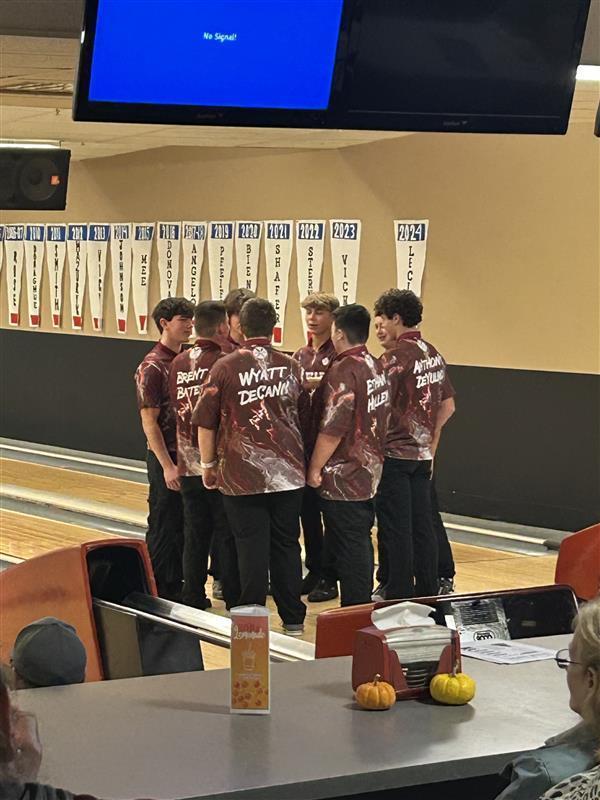 pictured: varsity boys bowling team