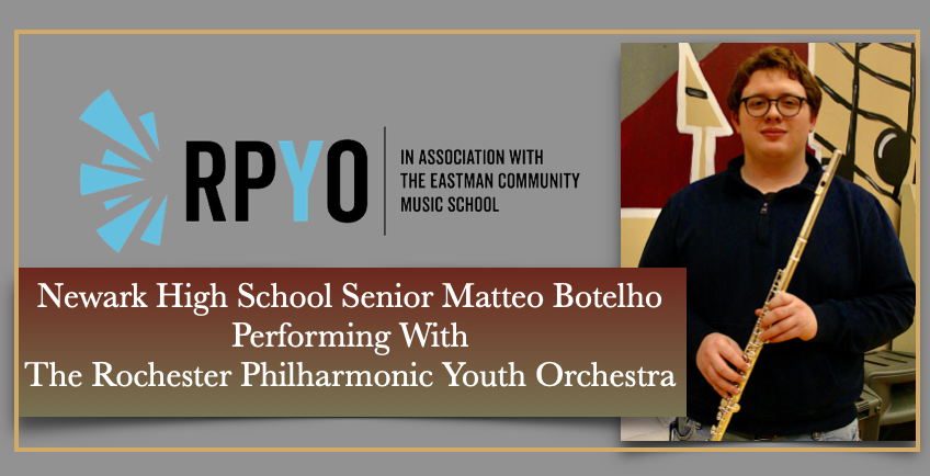 newark high school senior matteo botelho performing with the rochester philharmonic youth orchestra