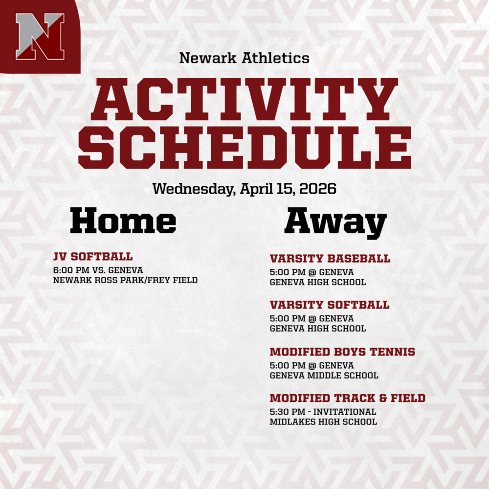 Newark Athletics activity schedule