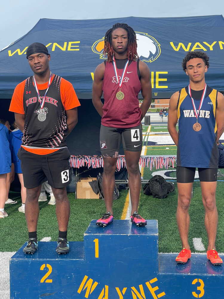 pictured: varsity track athlete