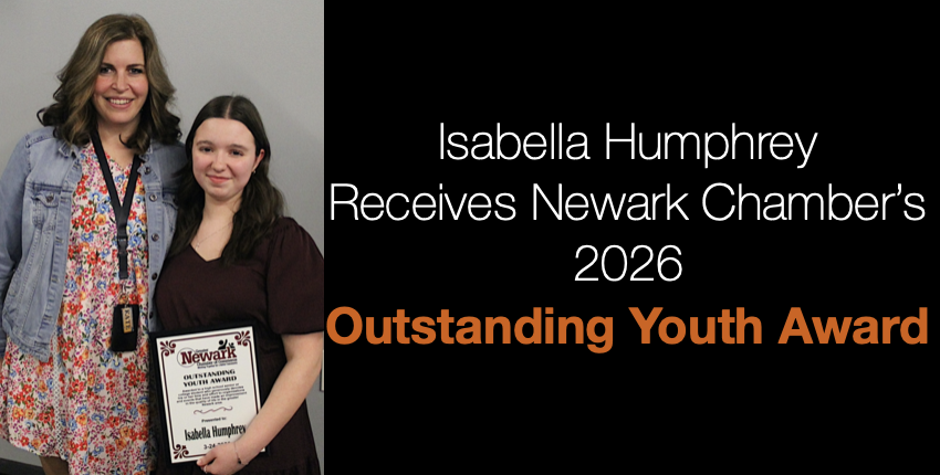 Isabella Humphrey receives newark chamber's 2026 outstanding youth award