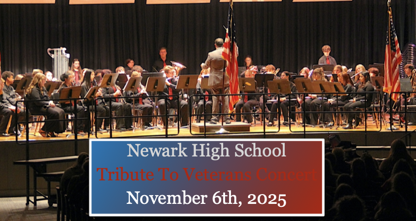 Newark High school tribute to veterans concert november 6th 2025