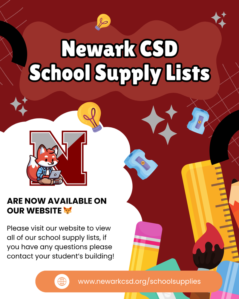 newark csd school supply lists