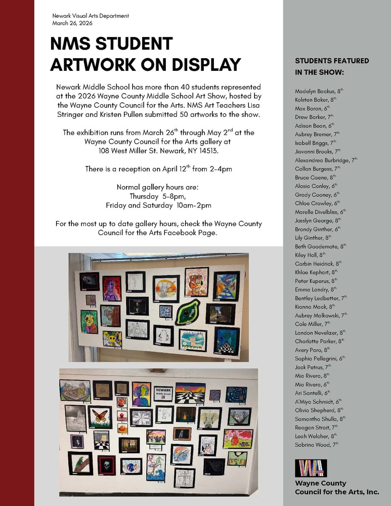 nms student artwork on display
