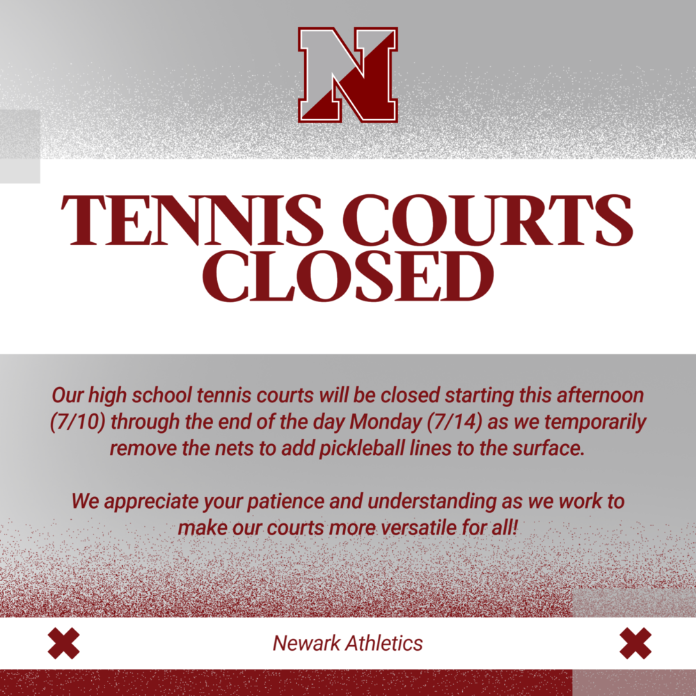 Tennis courts closed