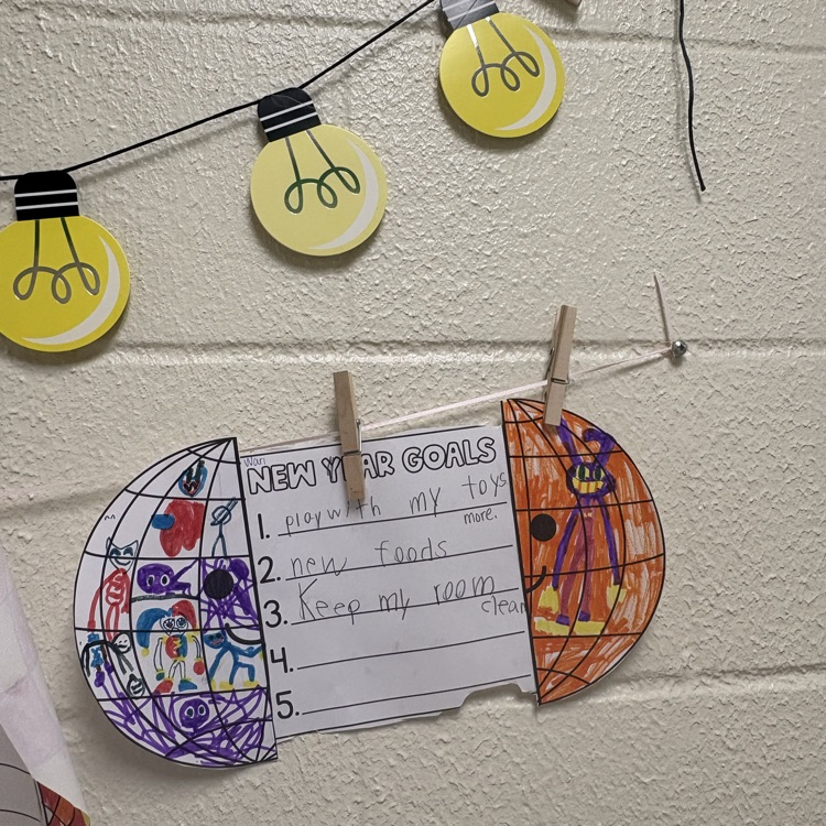 New year, new goals! Our students are ready to shine! 🎉✨ Check out the amazing resolutions from Mrs. Faust’s, Miss Ritch’s, Mr. Garrett’s, and Miss Blodgett’s classes!