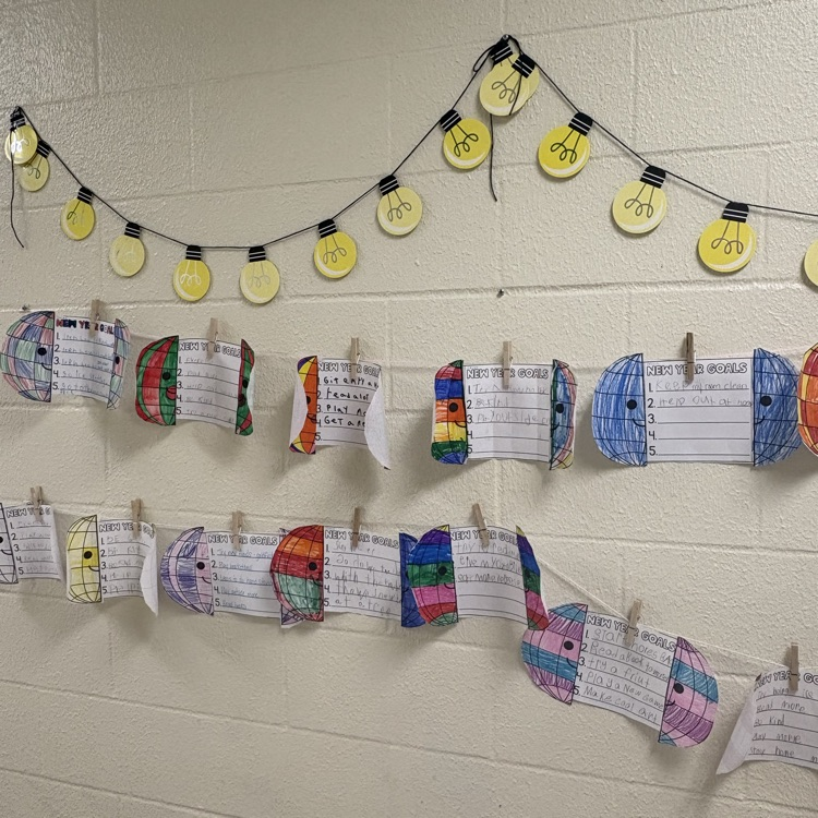 New year, new goals! Our students are ready to shine! 🎉✨ Check out the amazing resolutions from Mrs. Faust’s, Miss Ritch’s, Mr. Garrett’s, and Miss Blodgett’s classes!