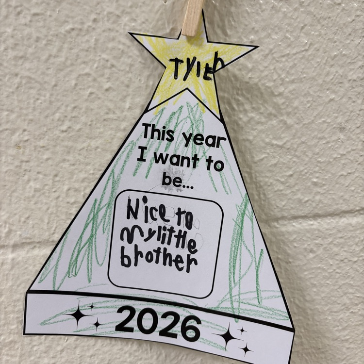 New year, new goals! Our students are ready to shine! 🎉✨ Check out the amazing resolutions from Mrs. Faust’s, Miss Ritch’s, Mr. Garrett’s, and Miss Blodgett’s classes!