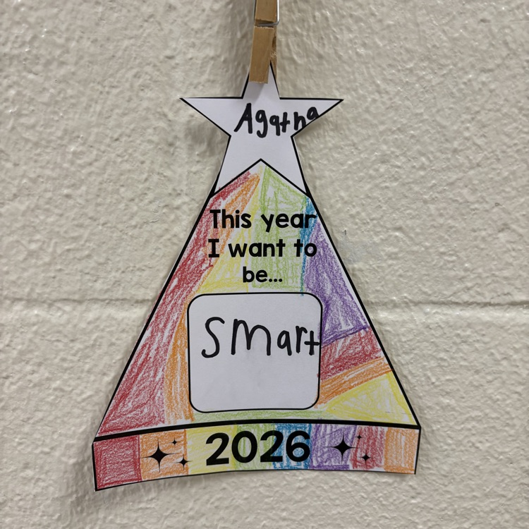 New year, new goals! Our students are ready to shine! 🎉✨ Check out the amazing resolutions from Mrs. Faust’s, Miss Ritch’s, Mr. Garrett’s, and Miss Blodgett’s classes!