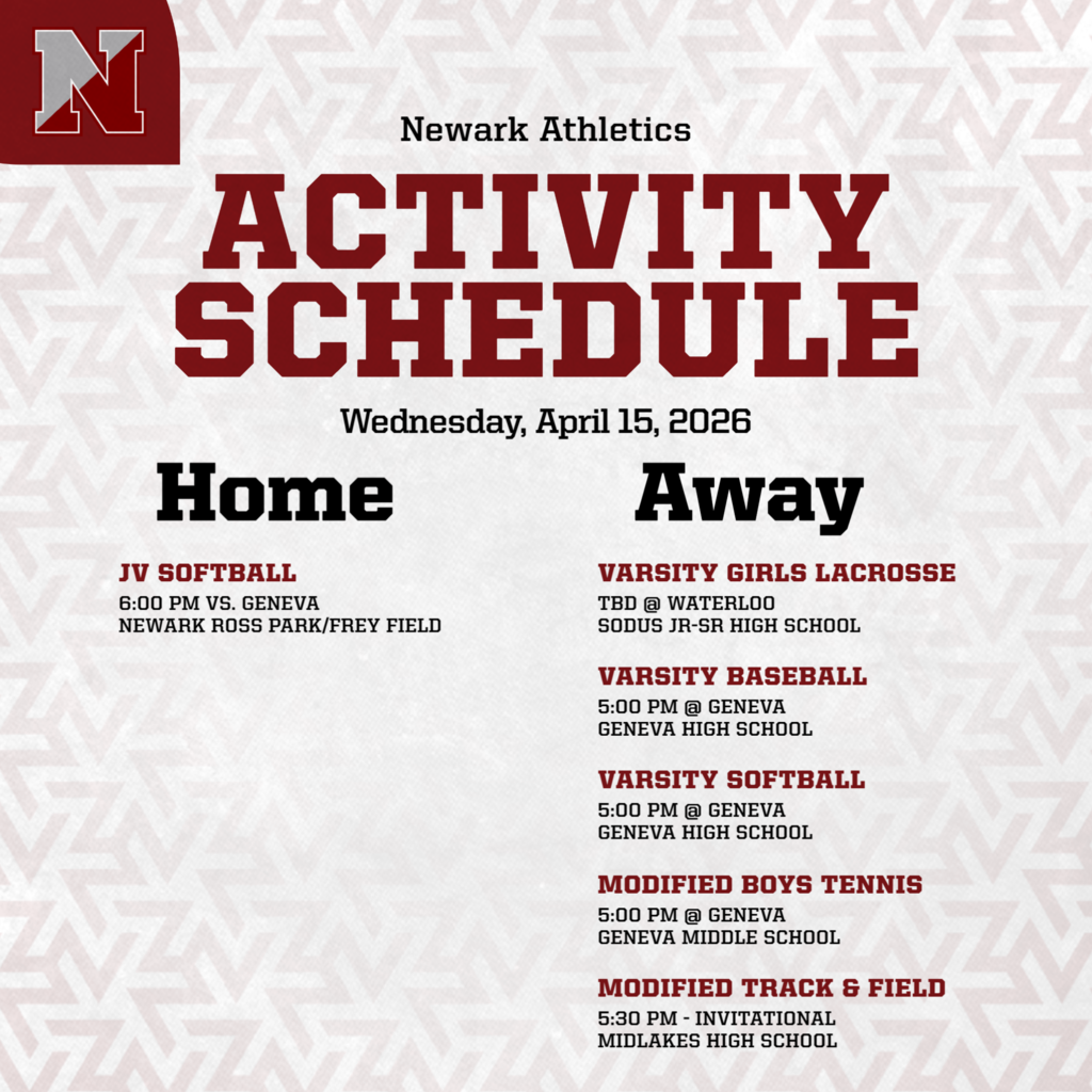 newark athletics daily activity schedule