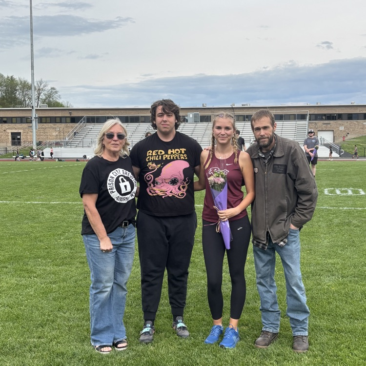 pictured: varsity track and field athletes