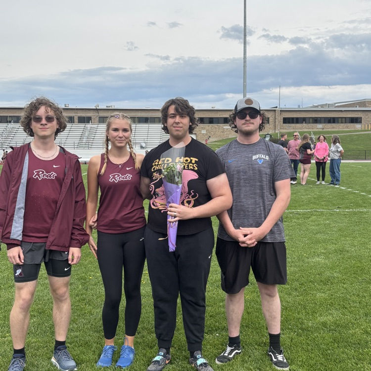 pictured: varsity track and field athletes