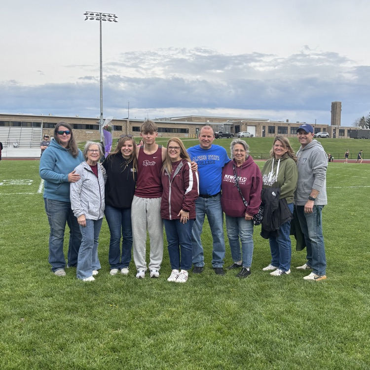 pictured: varsity track and field athletes