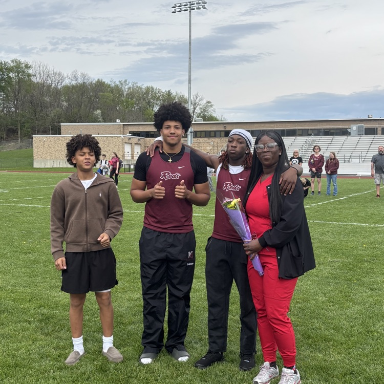 pictured: varsity track and field athletes