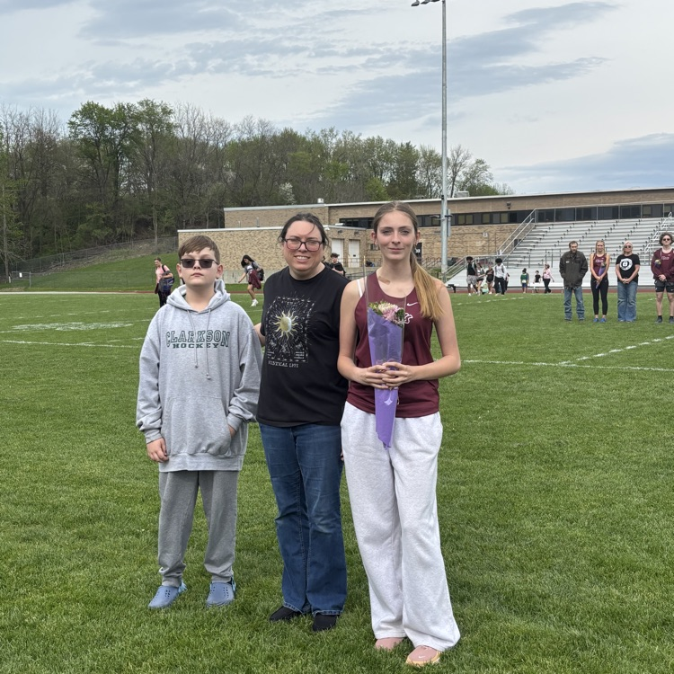 pictured: varsity track and field athletes