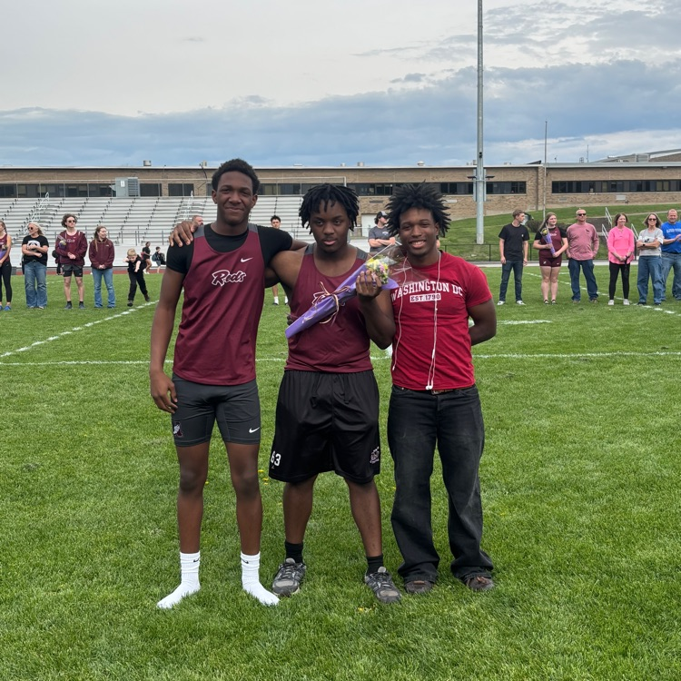 pictured: varsity track and field athletes