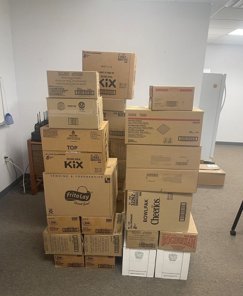Boxes of snacks