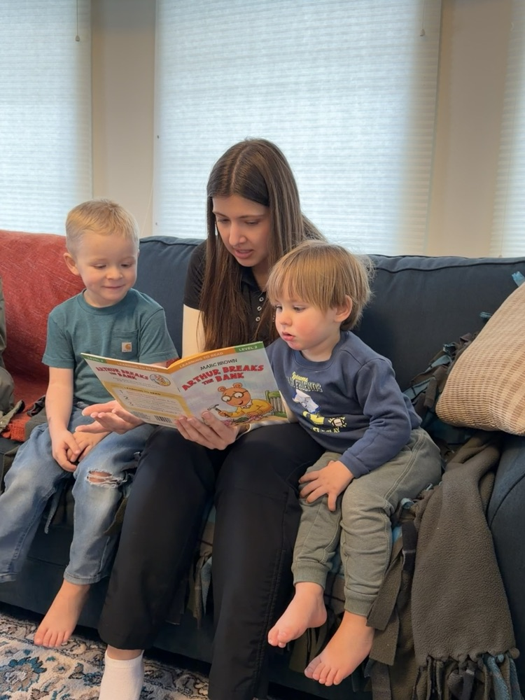 Reading with brothers