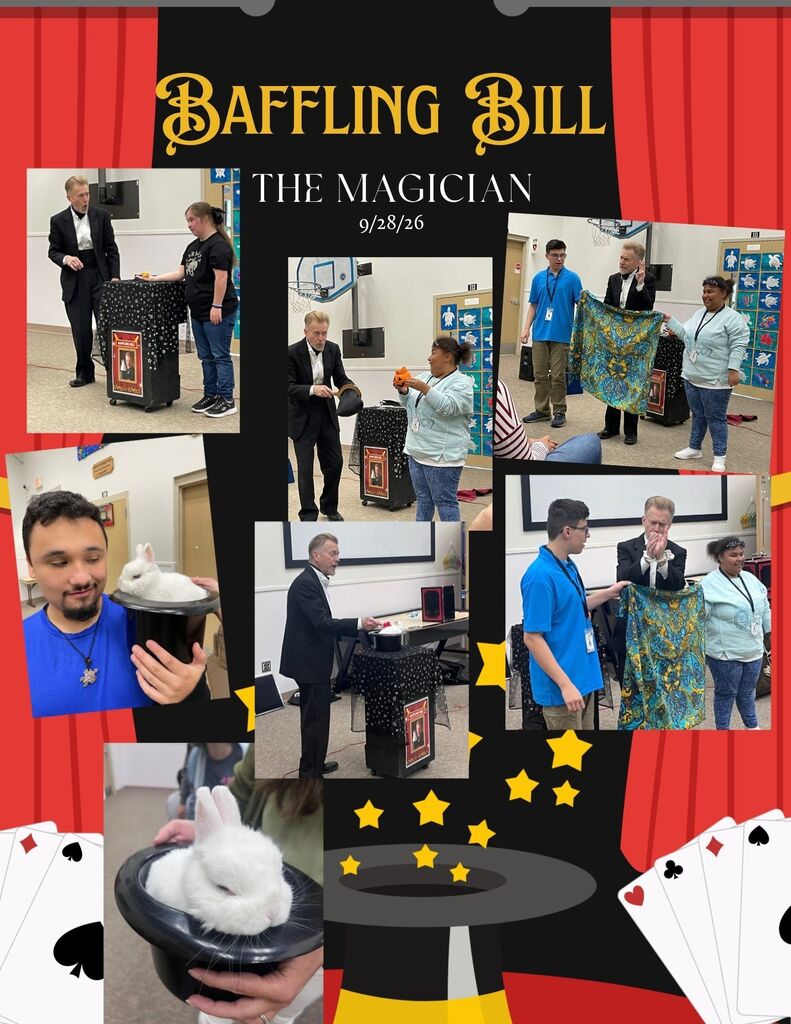 Baffling Bill had the students and staff at the Education and Activity Center amazed, laughing, and wondering, “How did he do that?!” What a fun and baffling visit!
