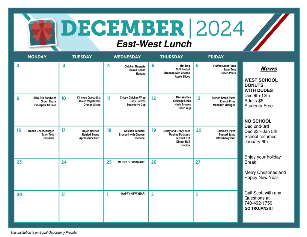 lunch menu