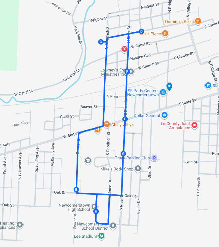 Parade Route Map