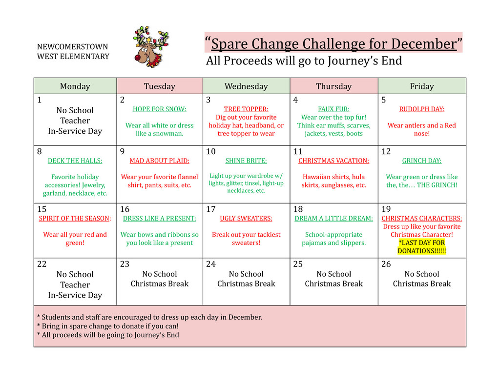 December Dress Up Days