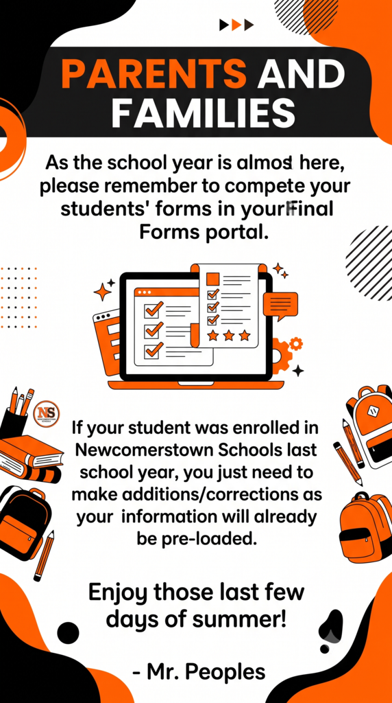 Final Forms Reminder