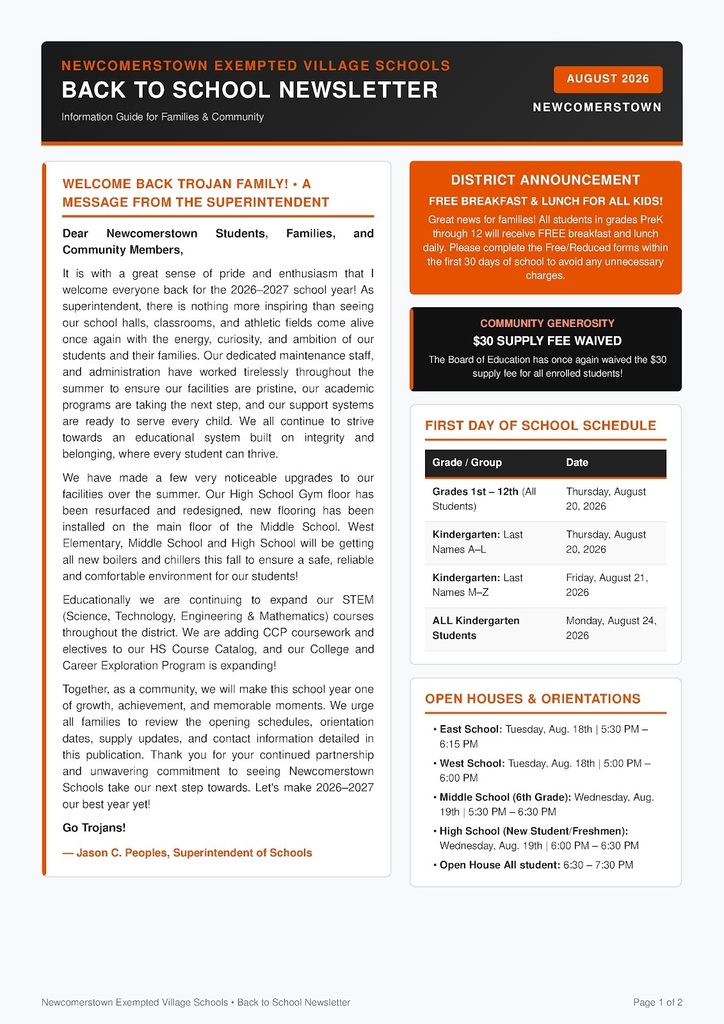 Back to School Flyer