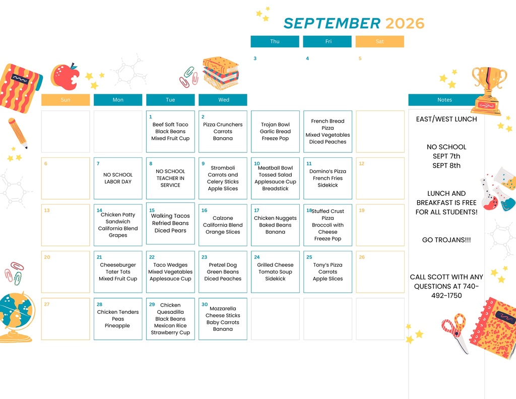 lunch menu