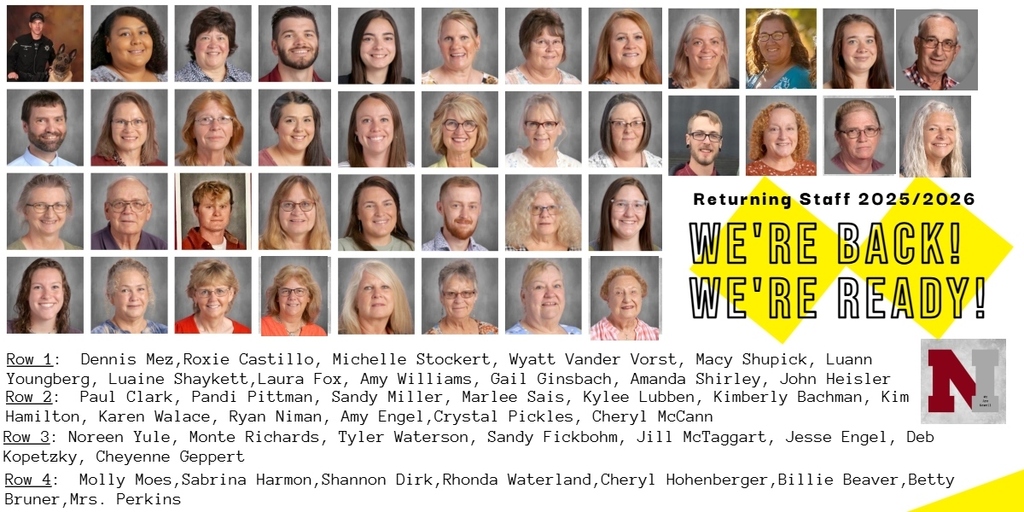 Returning staff 2025 fall
