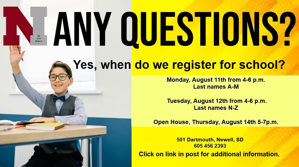 registration and open house