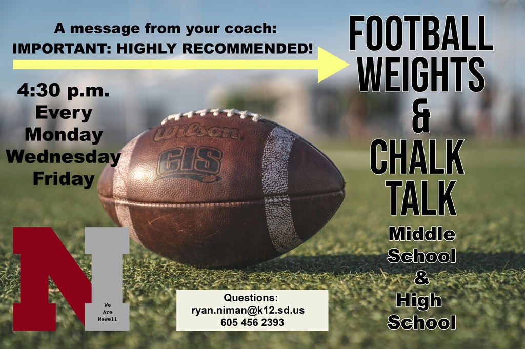Football weights and Chalk Talk