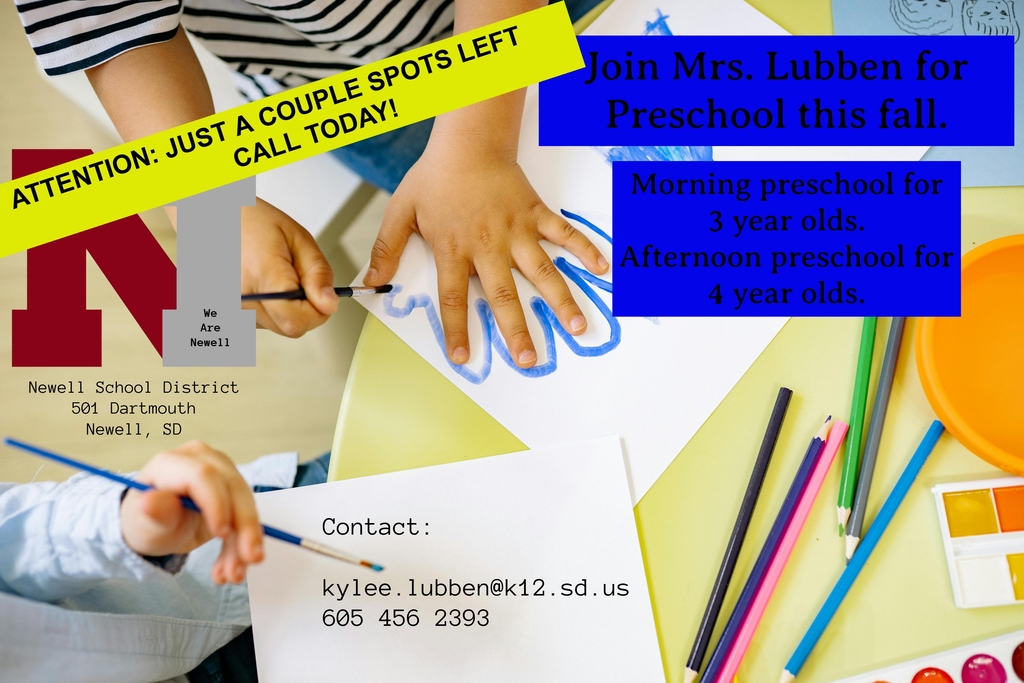 Preschool couple spots left