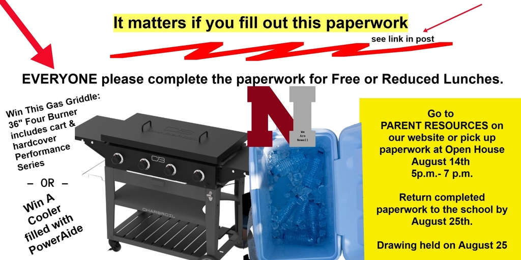 Free reduced lunch drawing