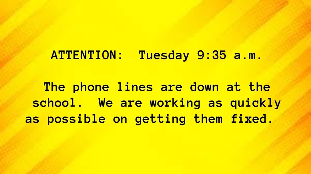 phone lines are down