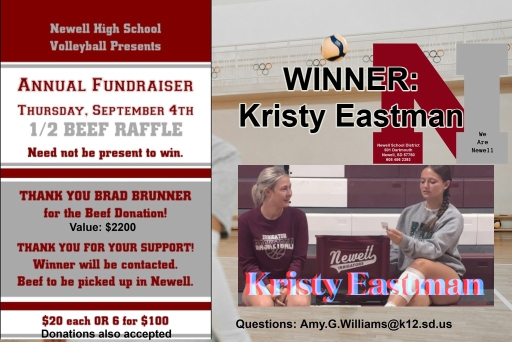 Winner Volleyball Beef Raffle