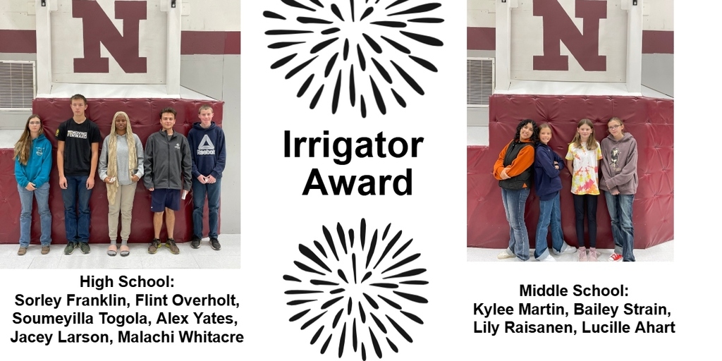 Irrigator Award 1st Quarter