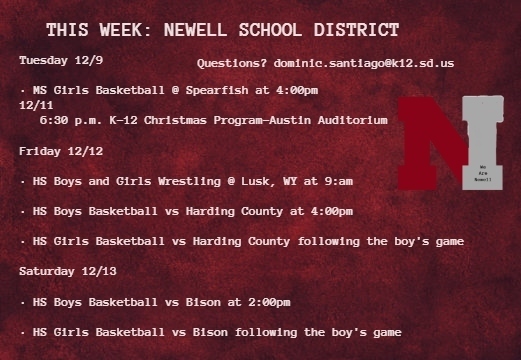 Dec 8 to 13 sports and more