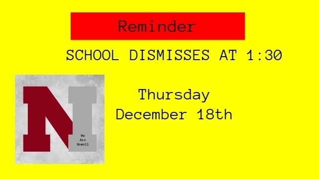Early dismissal Dec 18th