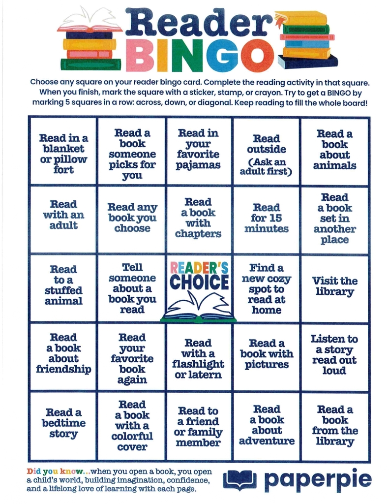 Book fair Bingo Card
