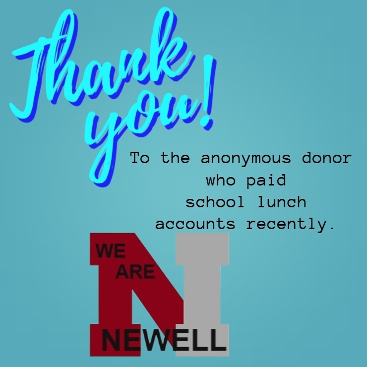 Thank you for paying lunch accounts