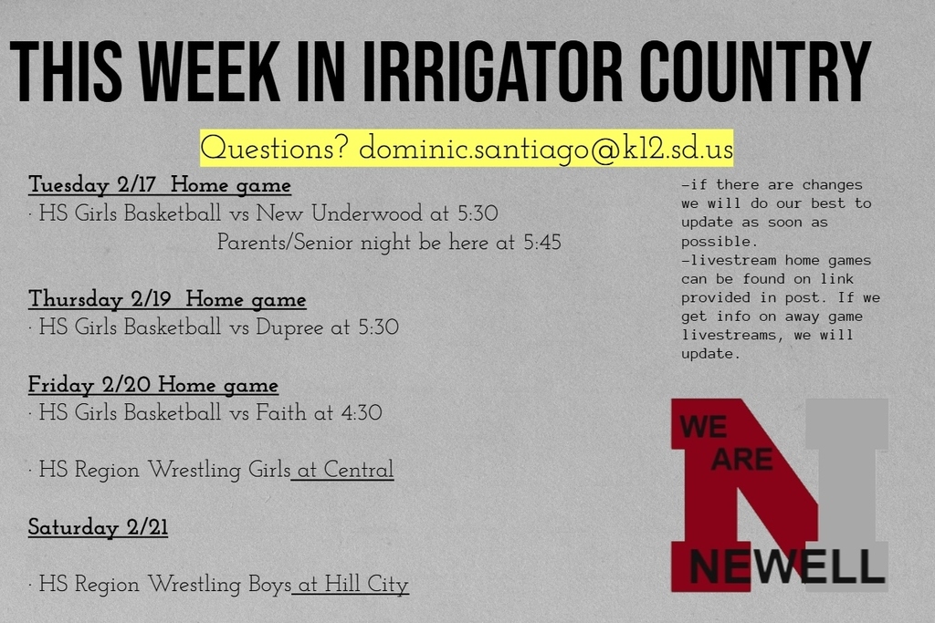 This week Events: Feb 17-21