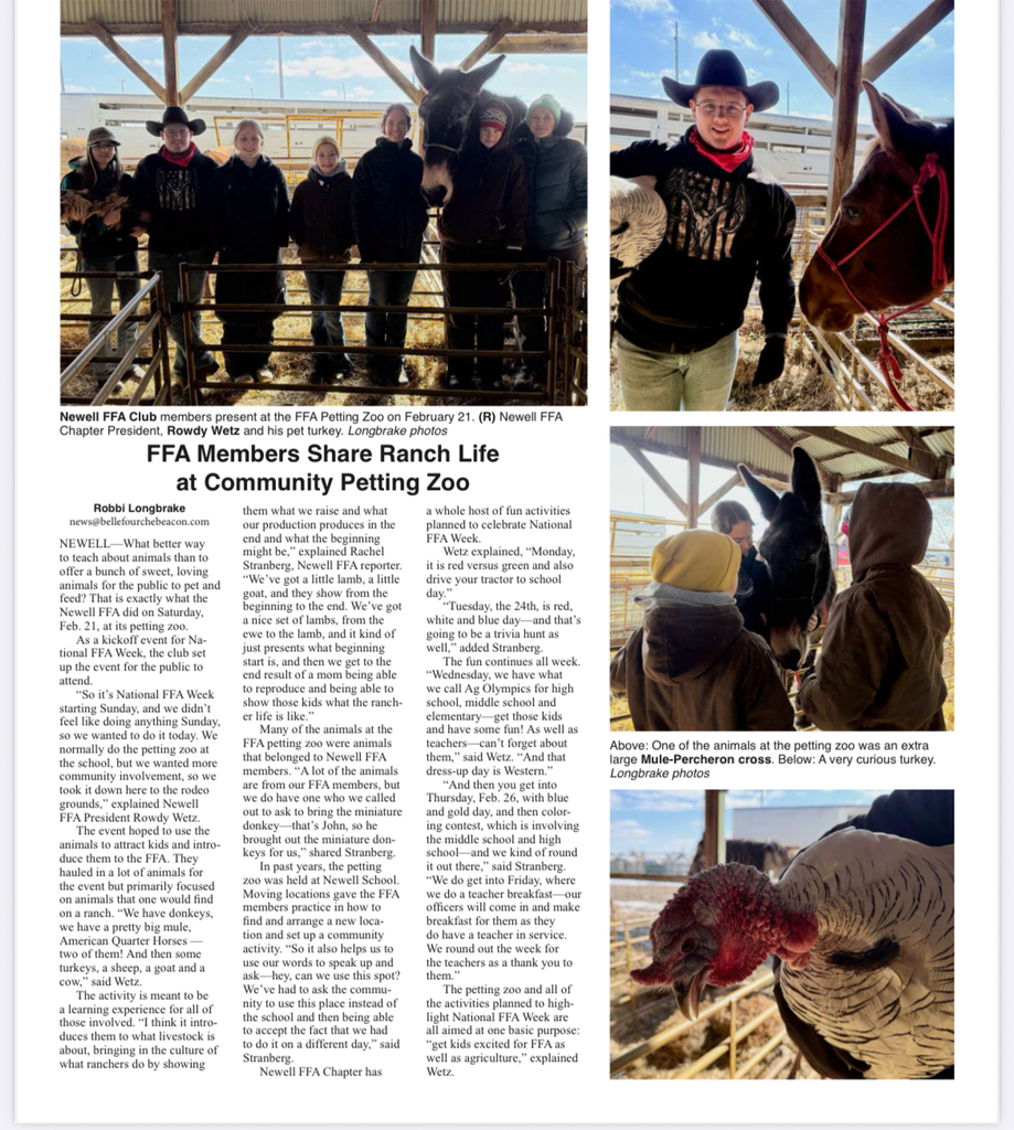 Newell FFA Ram Sale Petting Zoo