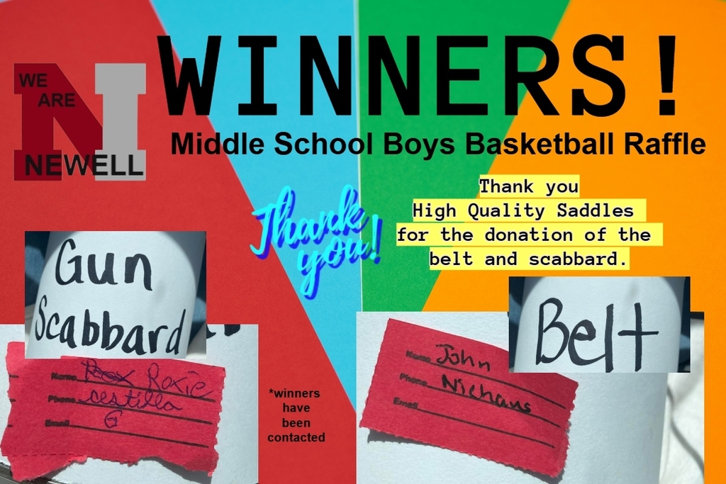 Winners Boys BB Raffle