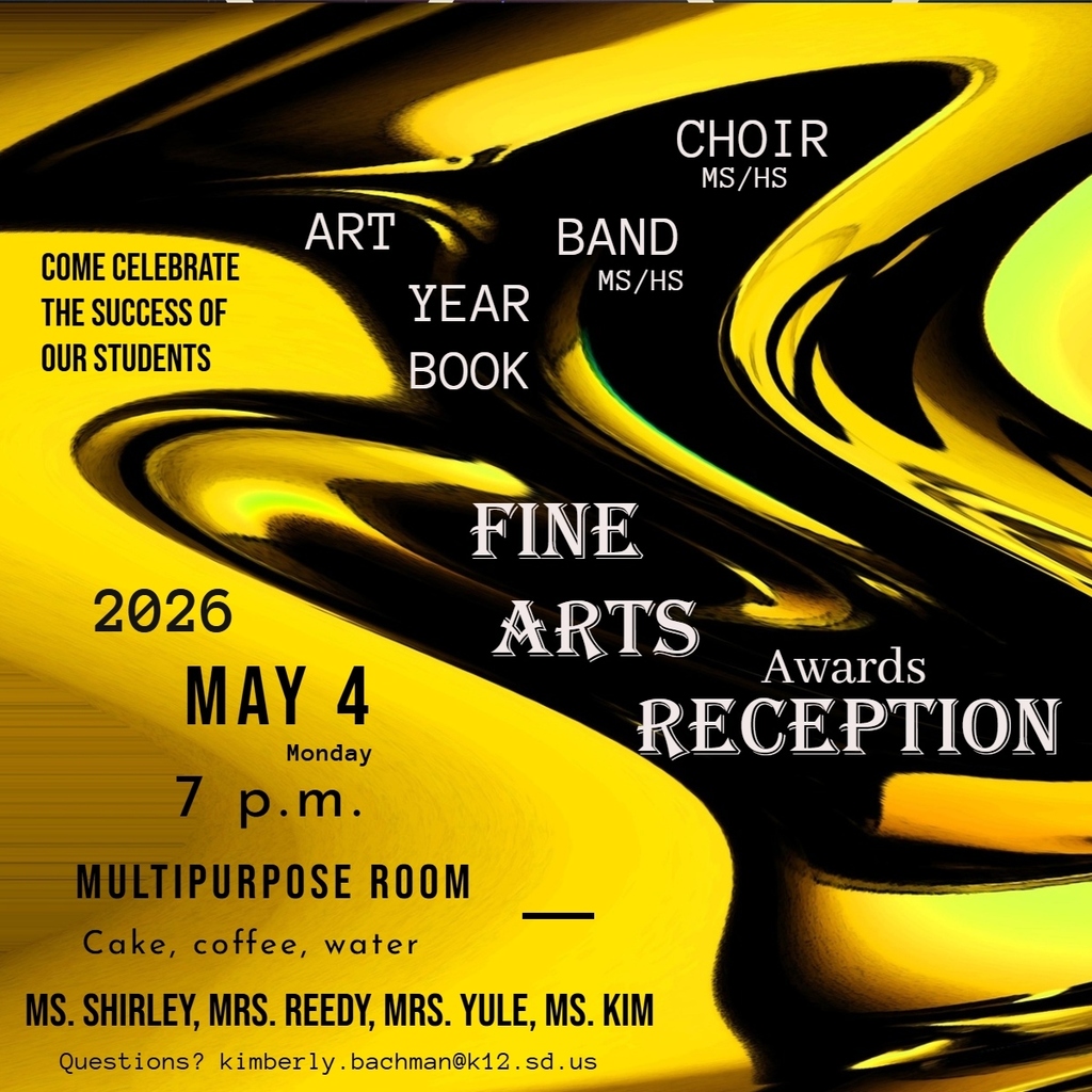 REMINDER Fine arts reception May 4th