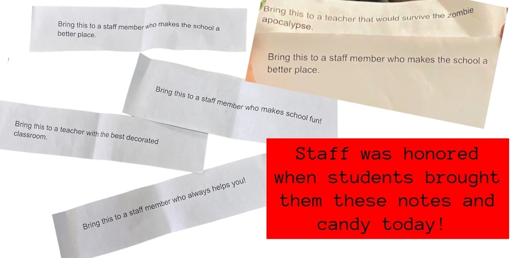 Take a note to a teacher day