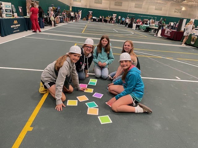 Newell Middle School Girls at Women in Science at Black Hills State University.